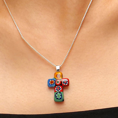 Artylish x Cross 十字架頸鏈 - 0.85mm濶 925純銀 - 吊墜頸鏈