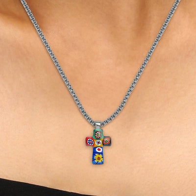 Artylish x Cross 十字架頸鏈 - 1.2mm濶 925純銀 - 吊墜頸鏈