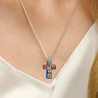 Artylish x Cross 十字架頸鏈 - 1.2mm濶 925純銀 - 吊墜頸鏈