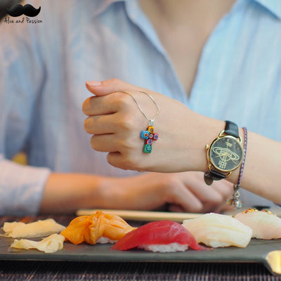 Artylish x Cross 十字架頸鏈 - 1.2mm濶 925純銀 - 吊墜頸鏈