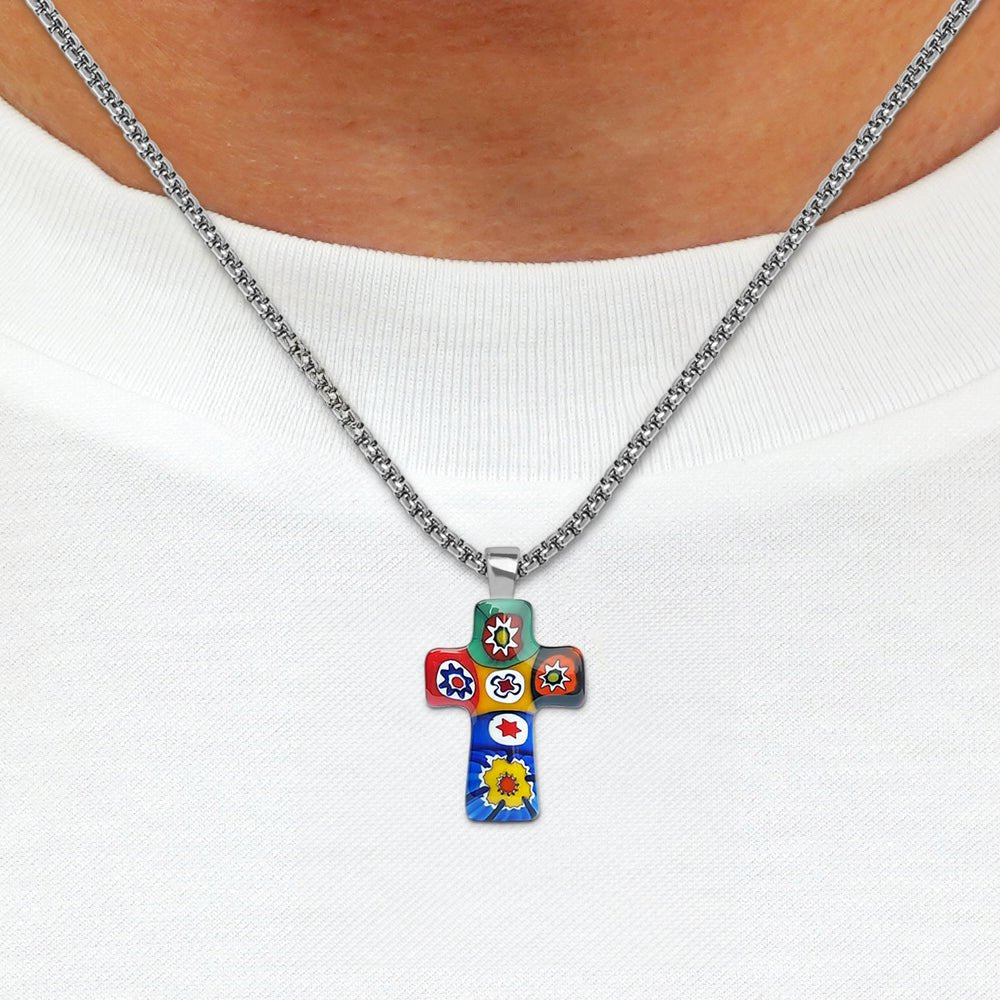 Artylish x Cross 十字架頸鏈 - 1.2mm濶 925純銀 - 吊墜頸鏈