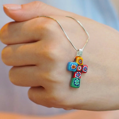 Artylish x Cross 十字架頸鏈 - 1.2mm濶 925純銀 - 吊墜頸鏈