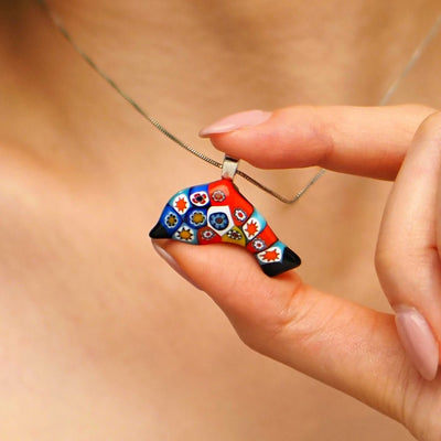 Artylish x Dolphin 小海豚頸鏈 - 2mm濶 低敏感316L鈦鋼 - 吊墜頸鏈