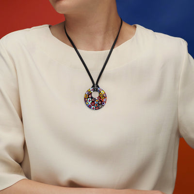 Artylish x Donut 冬甩頸飾 - 小羊皮 配 925純銀 - 頸飾