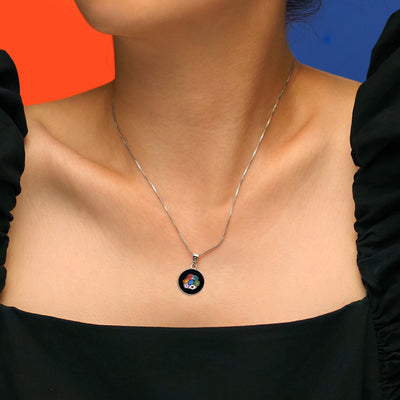 Bouquet in Bloom 黑色吊墜頸鏈 - 15mm - 吊墜頸鏈