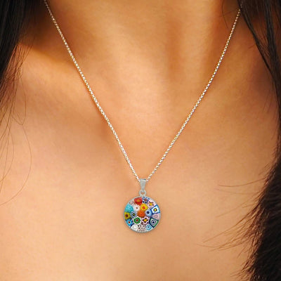 Bouquet in Bloom 粉色吊墜頸鏈 - 15mm - 吊墜頸鏈