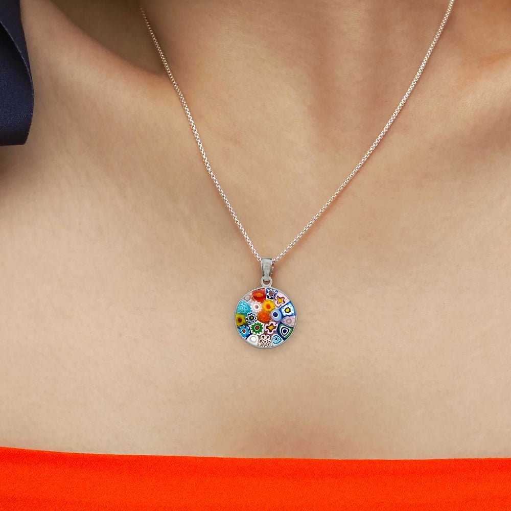 Bouquet in Bloom 粉色吊墜頸鏈 - 15mm - 吊墜頸鏈