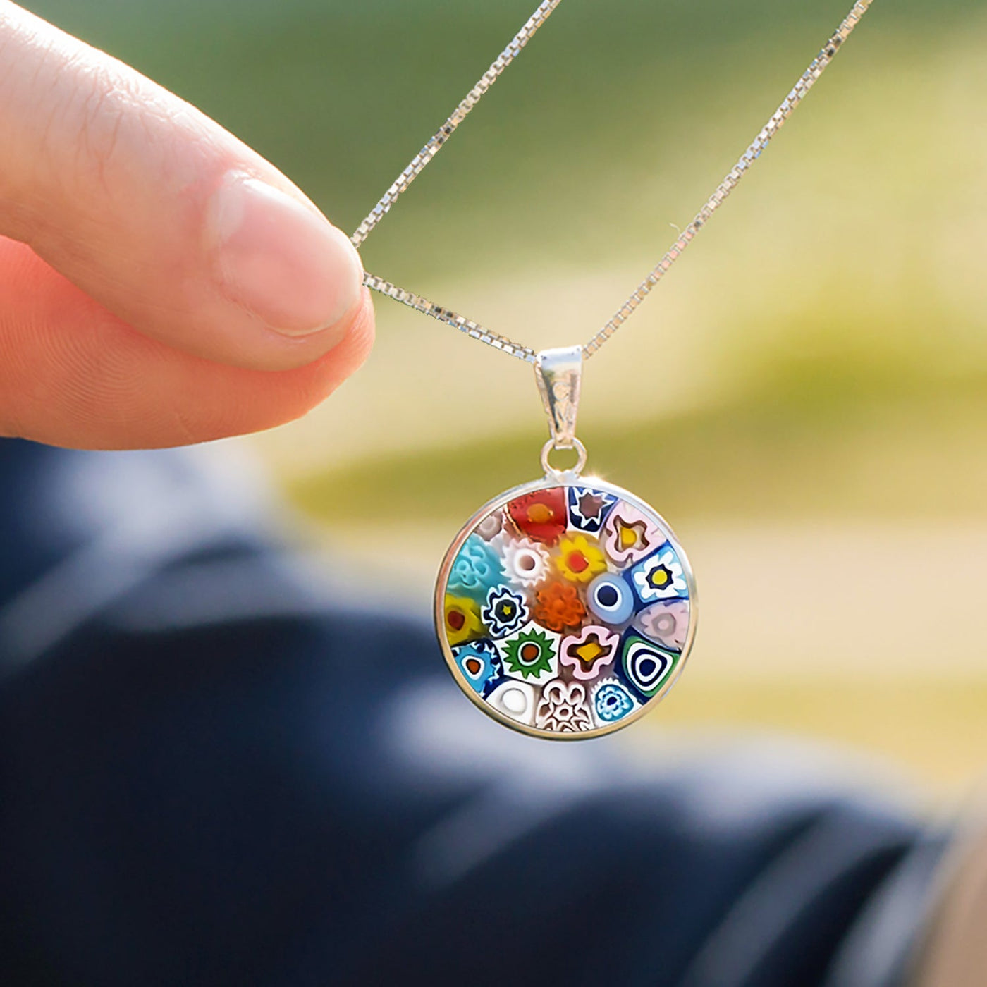 Bouquet in Bloom 粉色吊墜頸鏈 - 15mm - 吊墜頸鏈