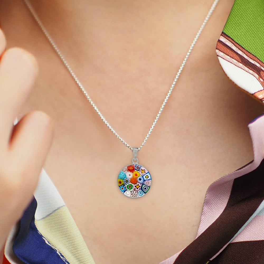 Bouquet in Bloom 粉色吊墜頸鏈 - 15mm - 吊墜頸鏈