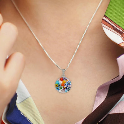 Bouquet in Bloom 粉色吊墜頸鏈 - 15mm - 吊墜頸鏈