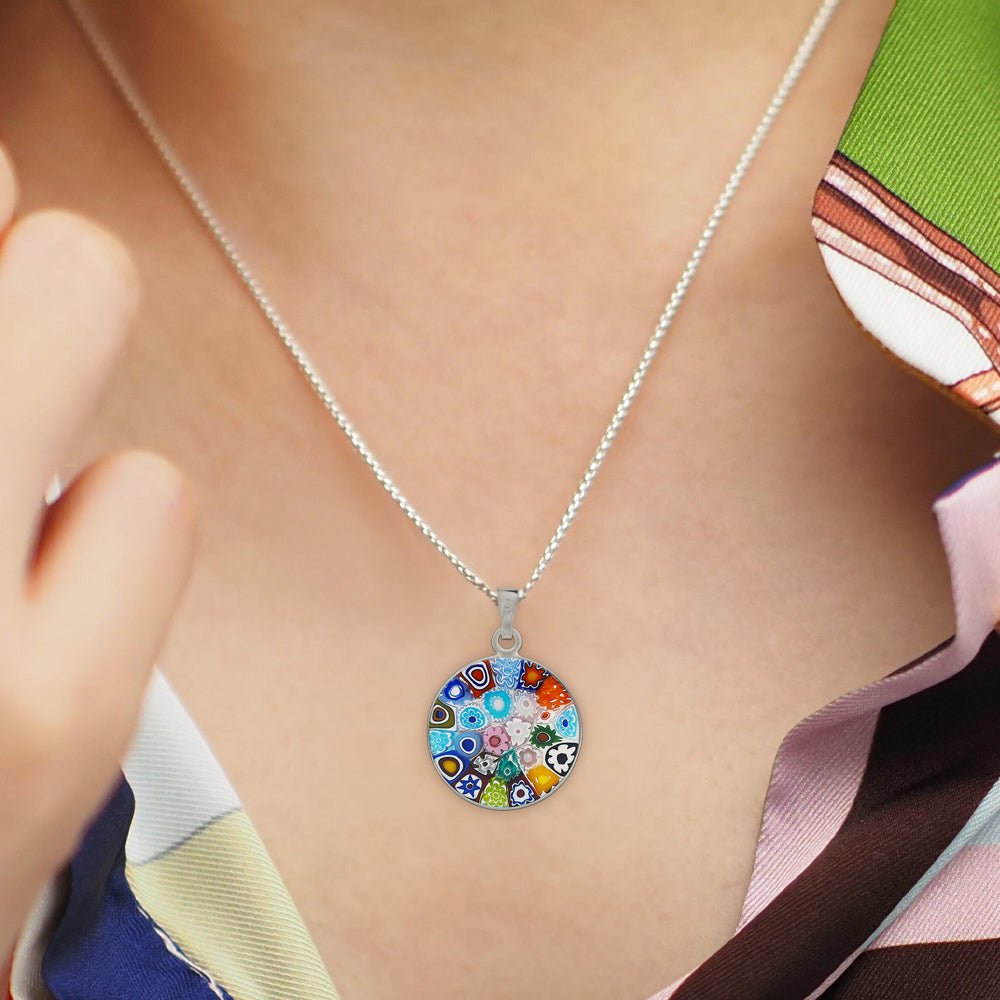 Bouquet in Bloom 粉色吊墜頸鏈 - 18mm - 吊墜頸鏈