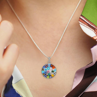 Bouquet in Bloom 粉色吊墜頸鏈 - 18mm - 吊墜頸鏈