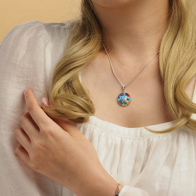 Bouquet in Bloom 粉色吊墜頸鏈 - 18mm - 吊墜頸鏈