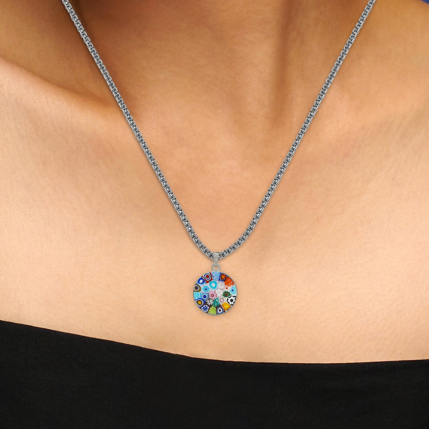 Bouquet in Bloom 粉色吊墜頸鏈 - 18mm - 吊墜頸鏈