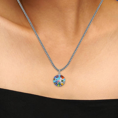 Bouquet in Bloom 粉色吊墜頸鏈 - 18mm - 吊墜頸鏈