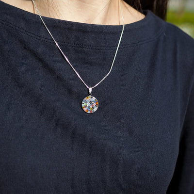 Bouquet in Bloom 粉色吊墜頸鏈 - 18mm - 吊墜頸鏈