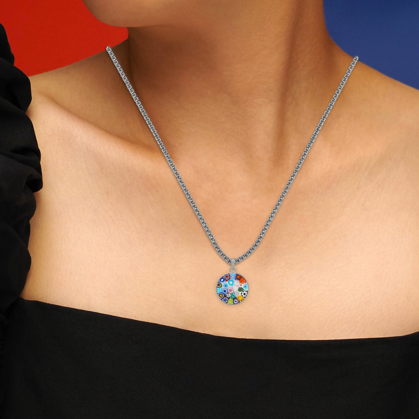 Bouquet in Bloom 粉色吊墜頸鏈 - 18mm - 吊墜頸鏈