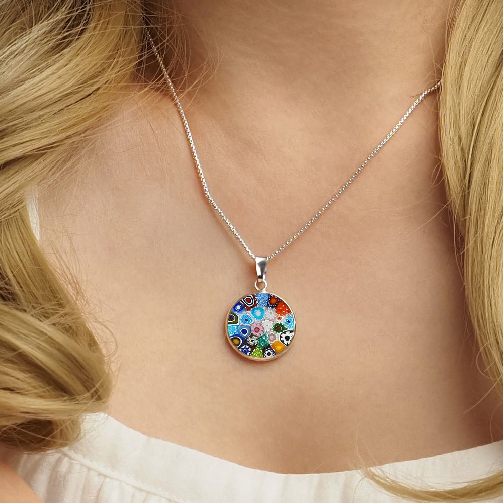 Bouquet in Bloom 粉色吊墜頸鏈 - 18mm - 吊墜頸鏈