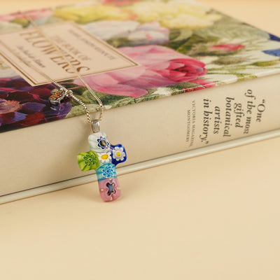 Cross in Bloom 十字架吊墜頸鏈