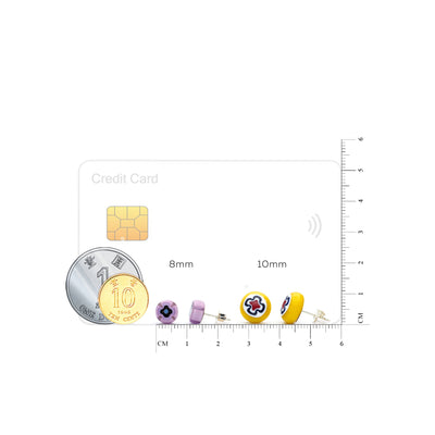 簡約圓形耳釘 (10mm)