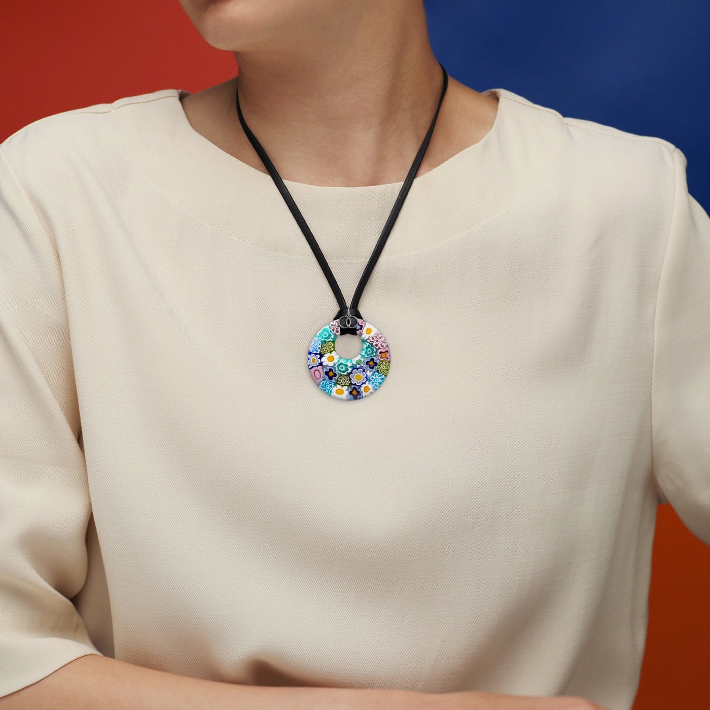 Full Garden 花園吊墜 - 小羊皮 配 925純銀 - 頸飾