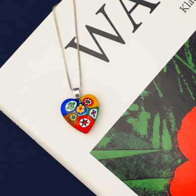 Six in Passion 心形吊墜頸鏈 - 2mm濶 低敏感316L鈦鋼 - 吊墜頸鏈