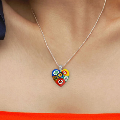 Six in Passion 心形吊墜頸鏈 - 2mm濶 低敏感316L鈦鋼 - 吊墜頸鏈