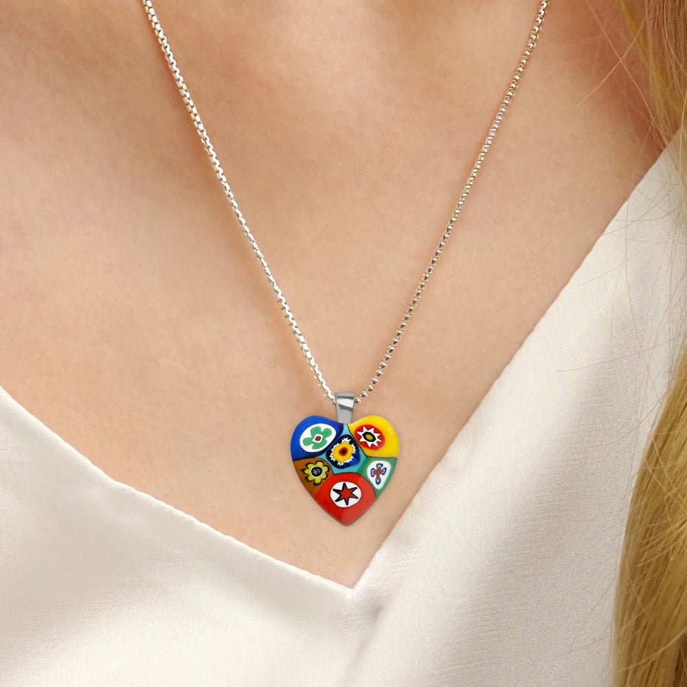 Six in Passion 心形吊墜頸鏈 - 2mm濶 低敏感316L鈦鋼 - 吊墜頸鏈