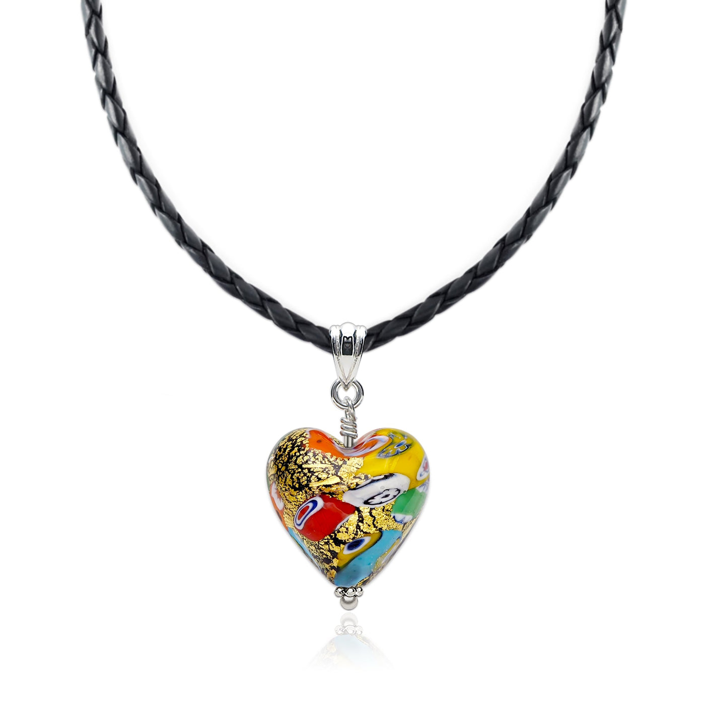 The Kiss 拉花心形頸鏈 - 2mm濶 低敏感316L鈦鋼 - 吊墜頸鏈