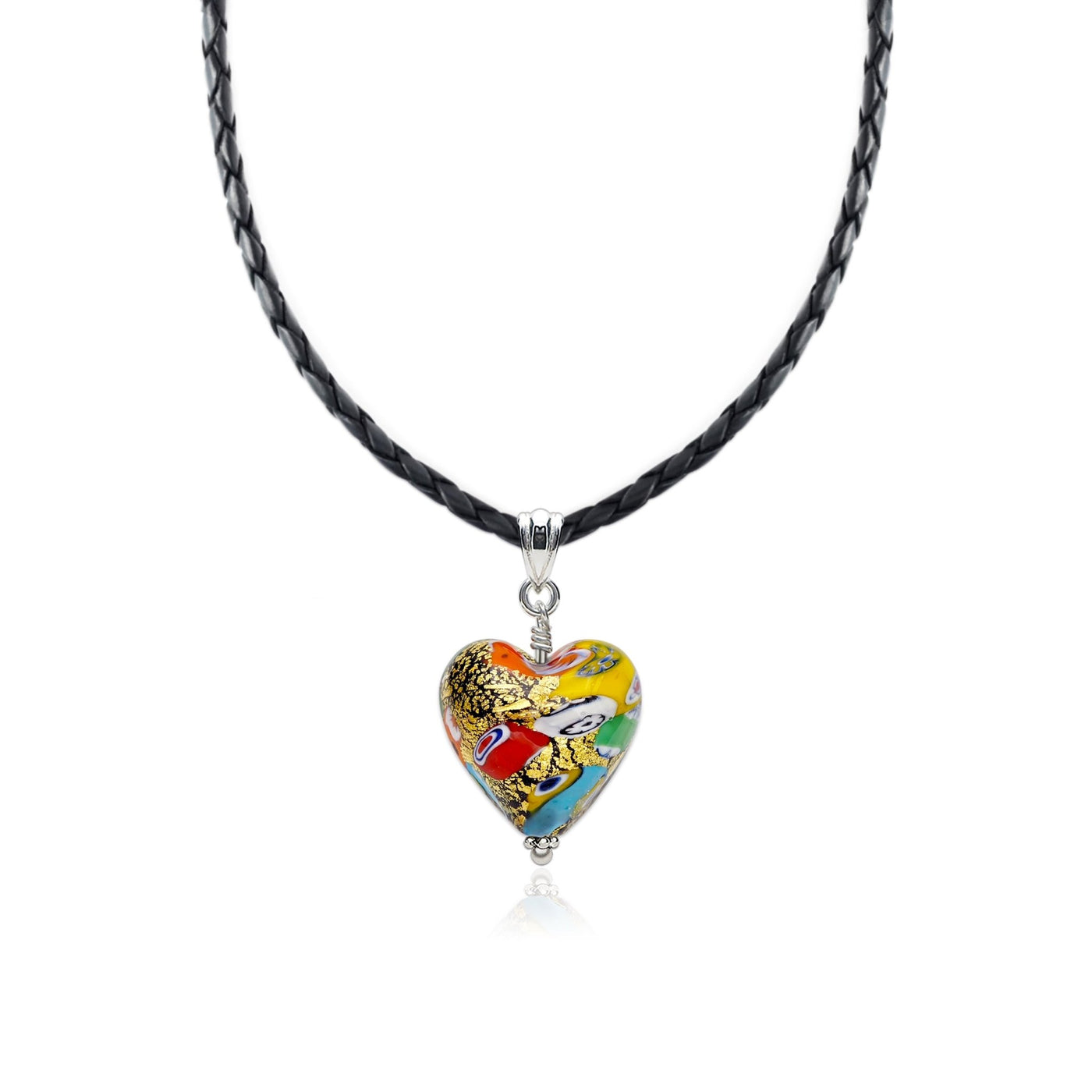 The Kiss 拉花心形頸鏈 - 2mm濶 低敏感316L鈦鋼 - 吊墜頸鏈