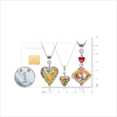 The Kiss 金色心形頸鏈 - 2mm濶 低敏感316L鈦鋼 - 吊墜頸鏈