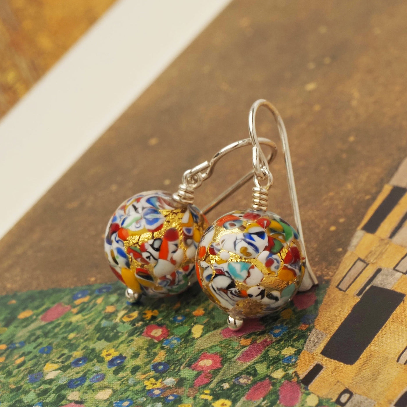 The Kiss 金色圓形耳環 - 耳環