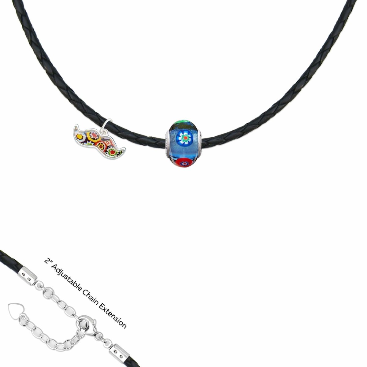 Art · Simple 串飾頸鏈 - 透明藍 - 串飾頸鏈