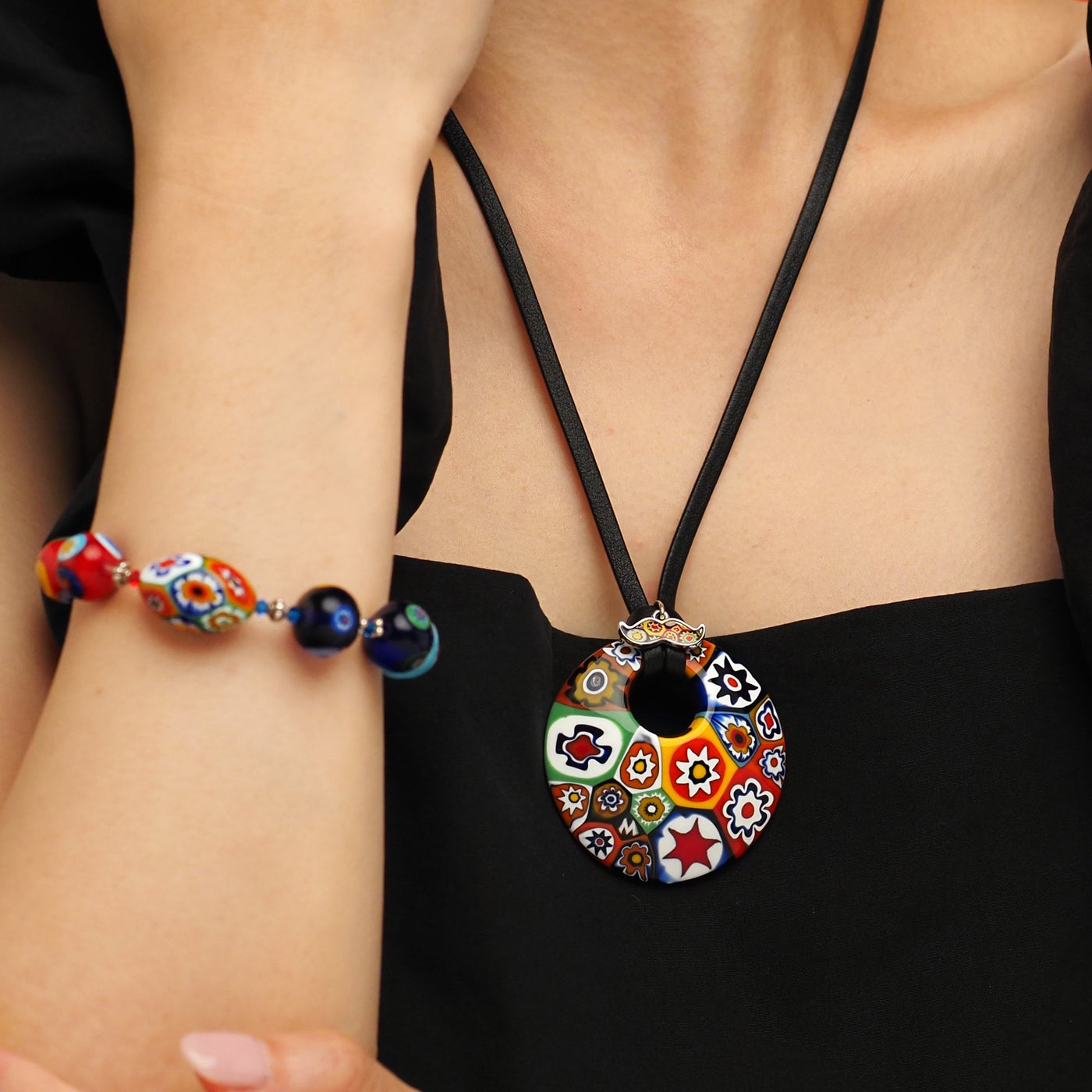 Artylish 圓形吊墜頸飾 - 20+2"吋 - 頸飾