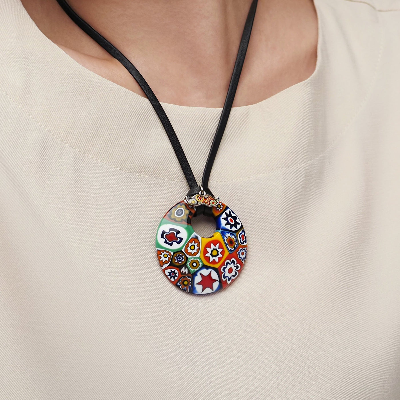 Artylish 圓形吊墜頸飾 - 20+2"吋 - 頸飾