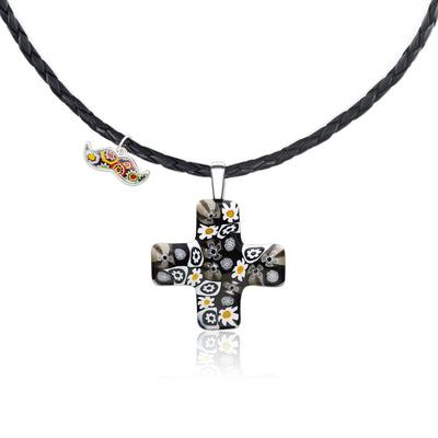 Artylish x Cross 希臘十字架頸鏈 - 皮革頸鏈 - 吊墜頸鏈