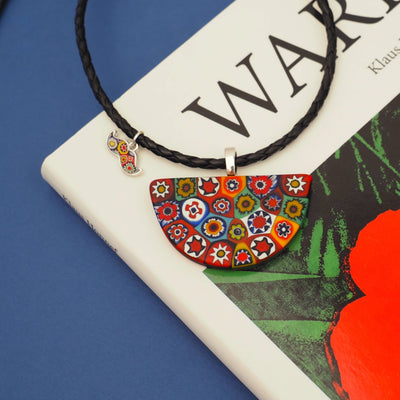 Artylish x Half Moon 半月形頸鏈 - 黑色 皮革頸鏈 - 頸飾