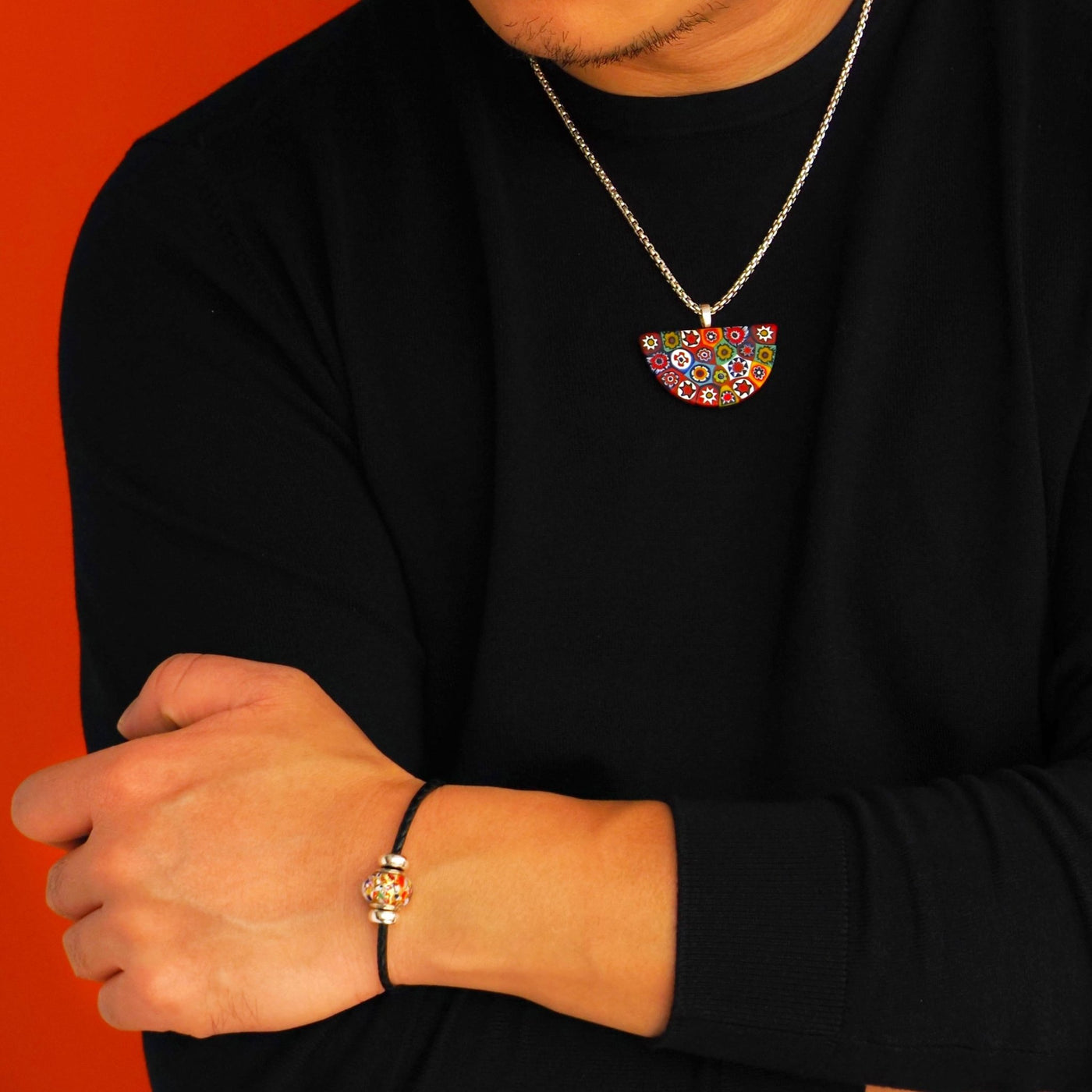 Artylish x Half Moon 半月形頸飾 - 皮革頸鏈 - 頸飾