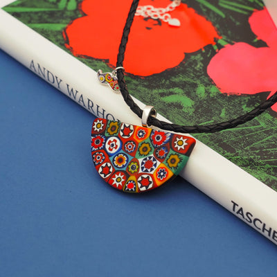 Artylish x Half Moon 半月形頸鏈 - 黑色 皮革頸鏈 - 頸飾