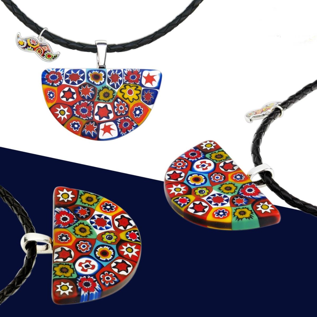 Artylish x Half Moon 半月形頸飾 - 皮革頸鏈 - 頸飾