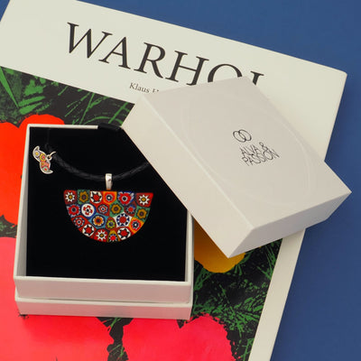 Artylish x Half Moon 半月形頸鏈 - 黑色 皮革頸鏈 - 頸飾