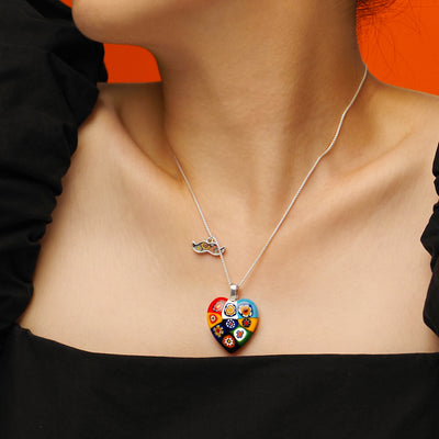 Nine in Passion 心形吊墜頸鏈