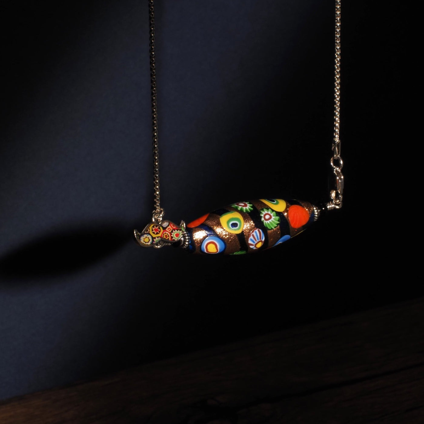 LEGEND | 灑金古典頸鏈 I - 1.2mm 純銀頸鏈 18吋 - 吊墜頸鏈