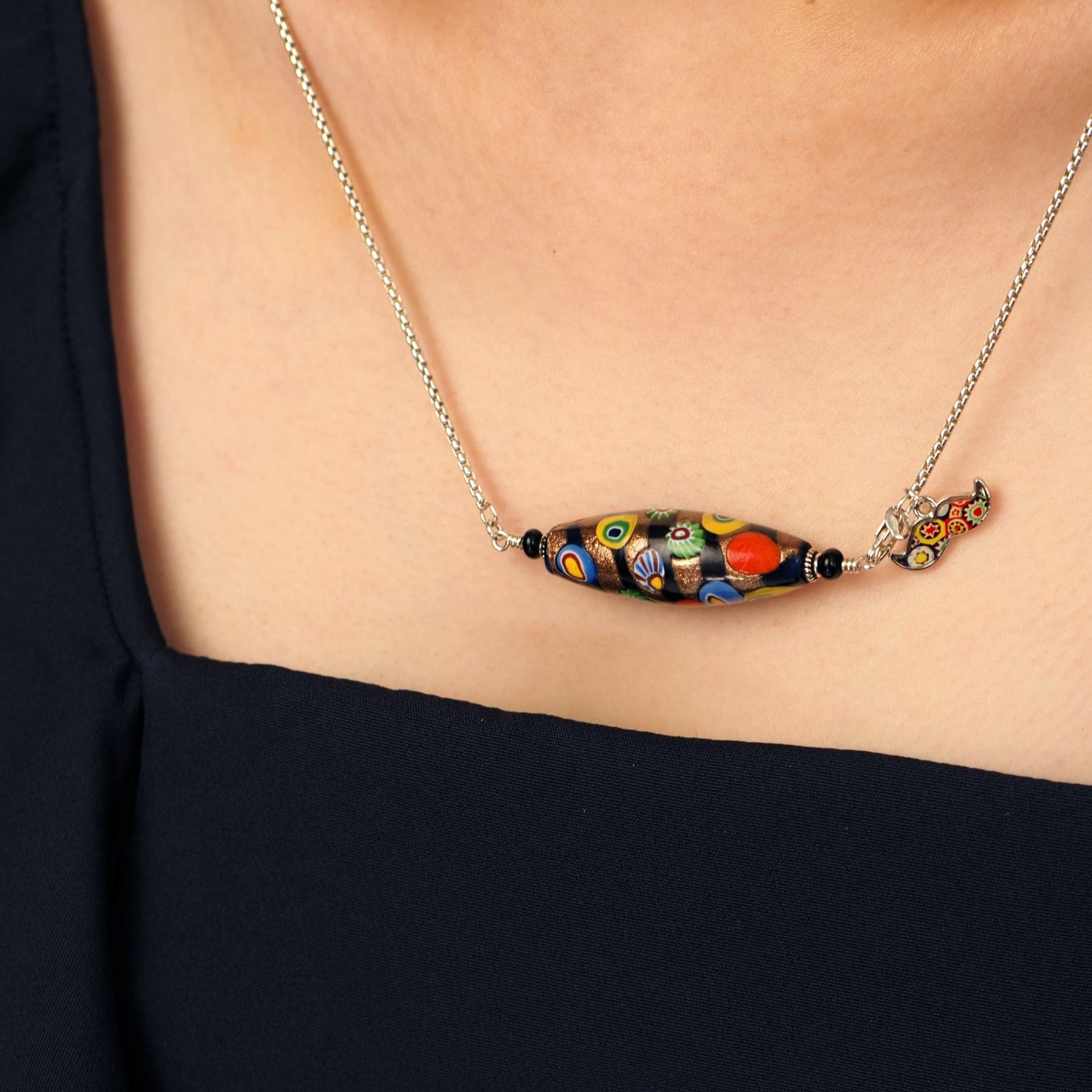 LEGEND | 灑金古典頸鏈 I - 1.2mm 純銀頸鏈 18吋 - 吊墜頸鏈