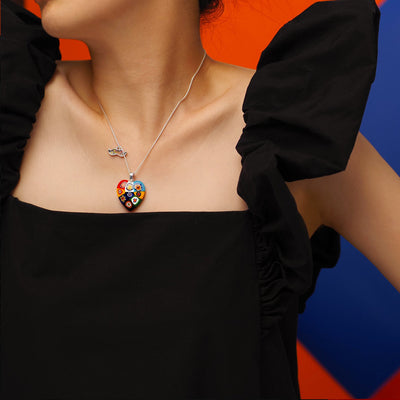 Nine in Passion 心形吊墜頸鏈 - 粉色 - 吊墜頸鏈