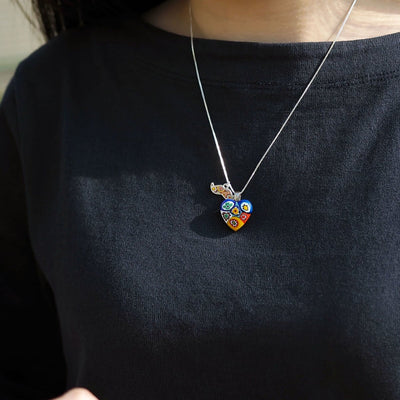 Six in Passion 心形吊墜頸鏈 - 彩色 - 吊墜頸鏈