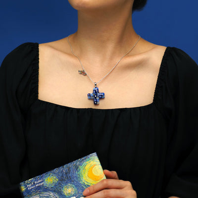 Starry Night | 希臘十字架頸鏈 - 2.5mm濶 925純銀 [+$305.00] - 吊墜頸鏈