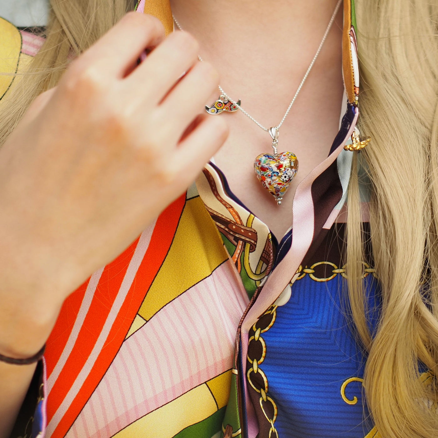 THE KISS | Classic 心形吊墜頸鏈 - 1.8mm 抗氧化純銀 [+$325.00] - 吊墜頸鏈